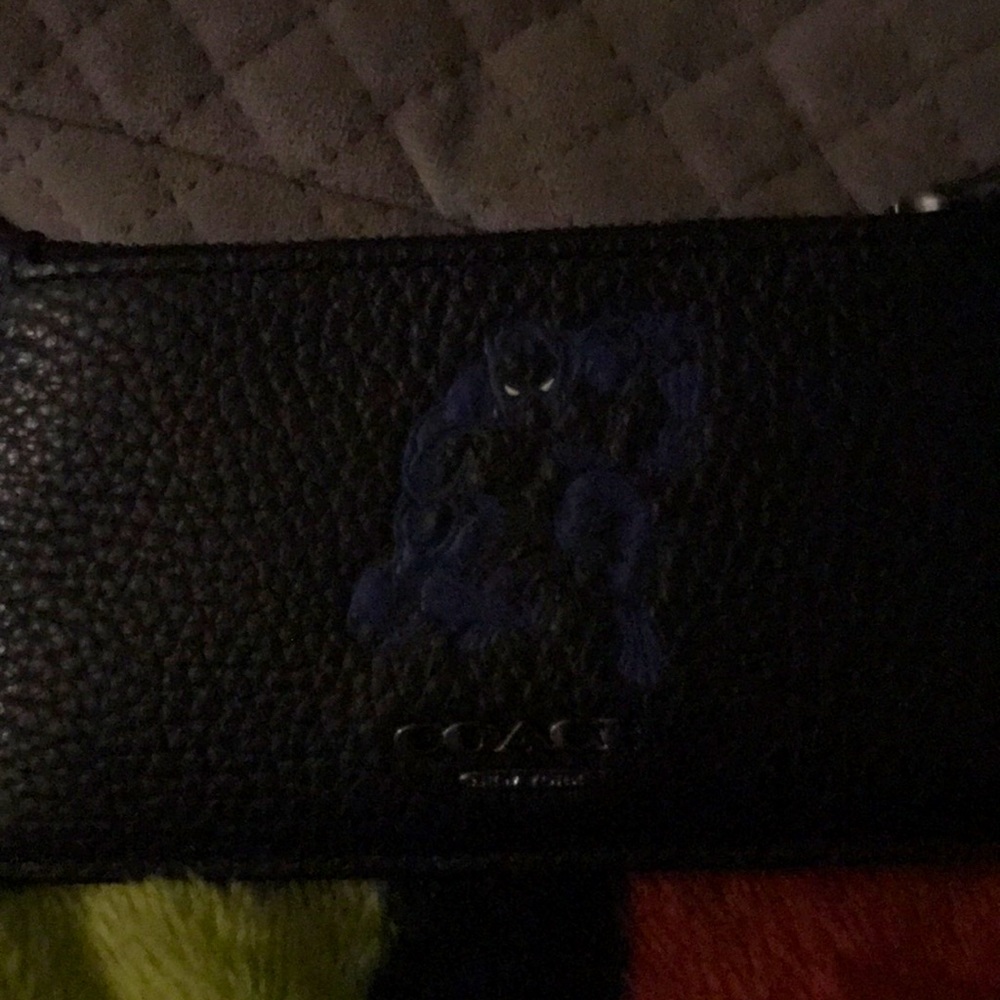 Leather coach wallet